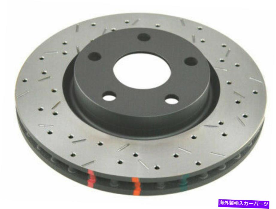 brake disc rotor DBAフロントドリル＆スロット4000シリーズBLKハブローター09-13キャデラックCTS-V DBA Front Drilled & Slotted 4000 Series Blk Hub Rotors for 09-13 Cadillac CTS-V【並行輸入品】