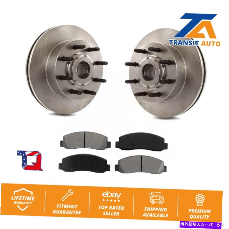 brake disc rotor フォードF-250スーパーデューティF-350 RWD用のフロントディスクブレーキローターセミメタリックパッドキット Front Disc Brake Rotor Semi-Metallic Pad Kit For Ford F-250 Super Duty F-350 RWD【並行輸入品】