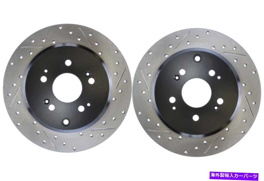 brake disc rotor 2010-2013 Acura ZDX（42428）のリアペアSTOPTECHディスクブレーキローター Rear PAIR Stoptech Disc Brake Rotor for 2010-2013 Acura ZDX (42428)【並行輸入品】