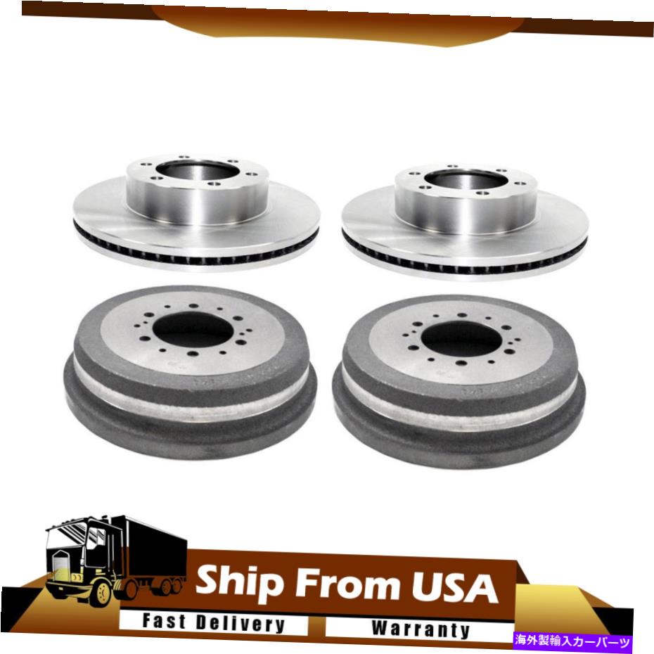 brake disc rotor フロント、リア4xデュラゴブレーキロータードラムセットフィット2000-2002トヨタツンドラ_WT Front,Rear 4X DuraGo Brake rotor Drum Set fits 2000-2002 Toyota Tundra_WT【並行輸入品】