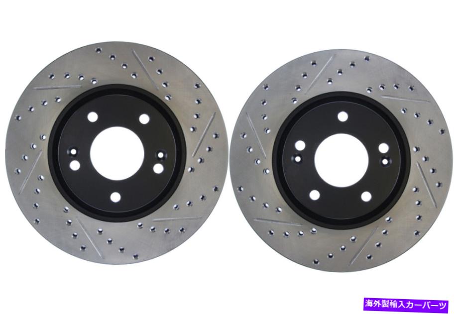 brake disc rotor 2011-2016 Kia Sportage（45352）のフロントペアSTOPTECHディスクブレーキローター Front PAIR Stoptech Disc Brake Rotor for 2011-2016 Kia Sportage (45352)【並行輸入品】