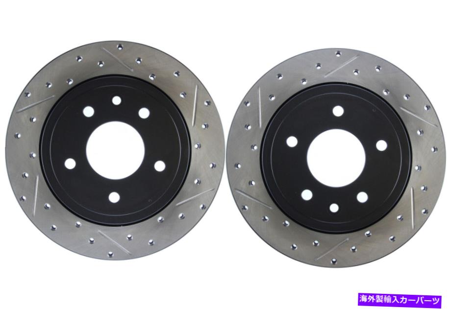 brake disc rotor 1998年から2003年のジャガーXJ8（45015）のリアペアストップテックディスクブレーキローター Rear PAIR Stoptech Disc Brake Rotor for 1998-2003 Jaguar XJ8 (45015)【並行輸入品】
