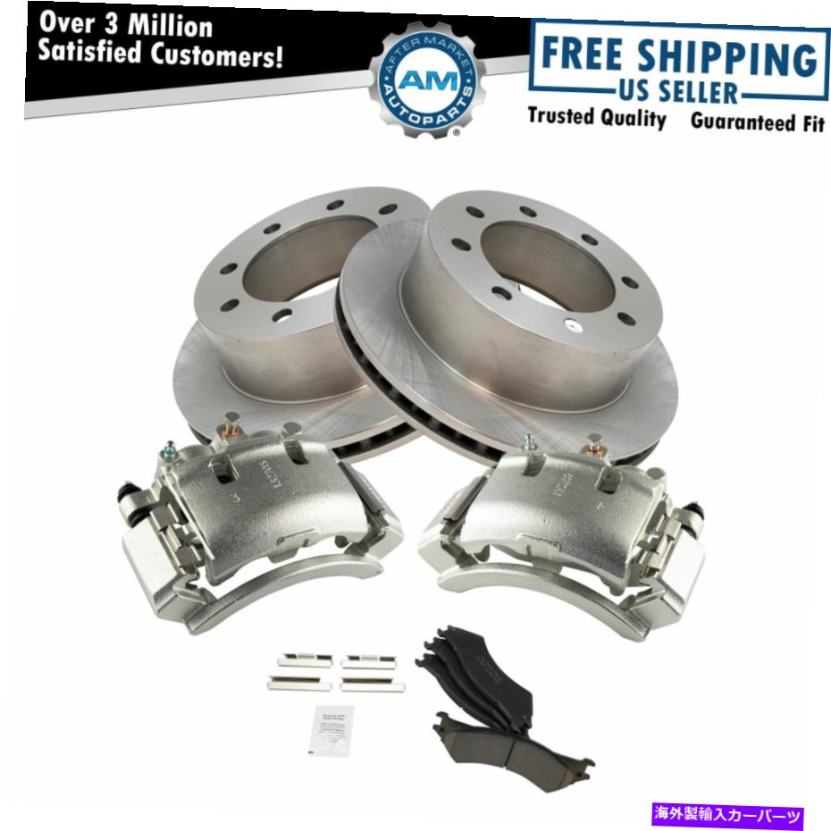 brake disc rotor フォードE250 E350用のリアセラミックディスクブレーキパッドローターとキャリパーキット Rear Ceramic Disc Brake Pads Rotors & Calipers Kit for Ford E250 E350【並行輸入品】 77,198円