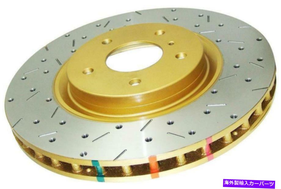 brake disc rotor 05-06 GTO -42020XS用のDBA 4000シリーズドリル＆スロットフロントローター DBA 4000 Series Drilled & Slotted Front Rotors for 05-06 GTO - 42020XS【並行輸入品】
