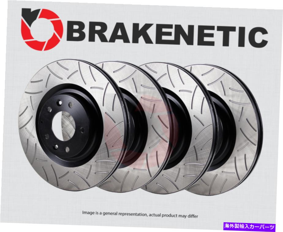 brake disc rotor [フロント+リア] Brakenetic Premium GT Slotted Brake Discortors BPRS88974 [FRONT+REAR] BRAKENETIC PREMIUM GT SLOTTED Brake Disc Rotors BPRS88974【並行輸入品】