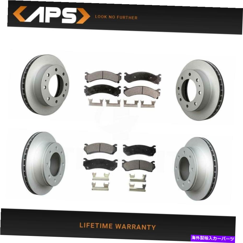 brake disc rotor フロント＆リアGコーティングローターとセミメタリックブレーキパッドKGF-100562 Front & Rear G-Coated Rotors & Semi Metalic Brake Pads KGF-100562【並行輸入品】