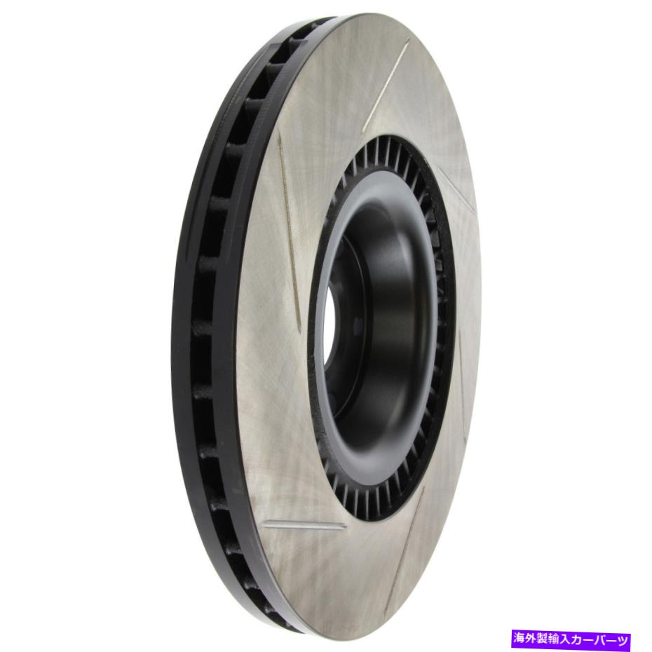 brake disc rotor ディスクブレーキロータースポーツスロット付きフロント左stoptechフィット07-11アウディS6 Disc Brake Rotor-Sport Slotted Front Left Stoptech fits 07-11 Audi S6【並行輸入品】