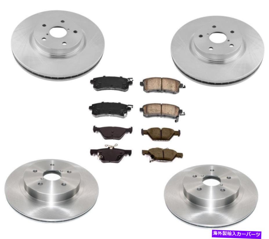 brake disc rotor フロント＆リアディスクローターブレーキパッド6pc for subaruレガシー2.5l 2015 Front & Rear Disc Rotors Brake Pads 6pc for Subaru Legacy 2.5L 2015【並行輸入品】