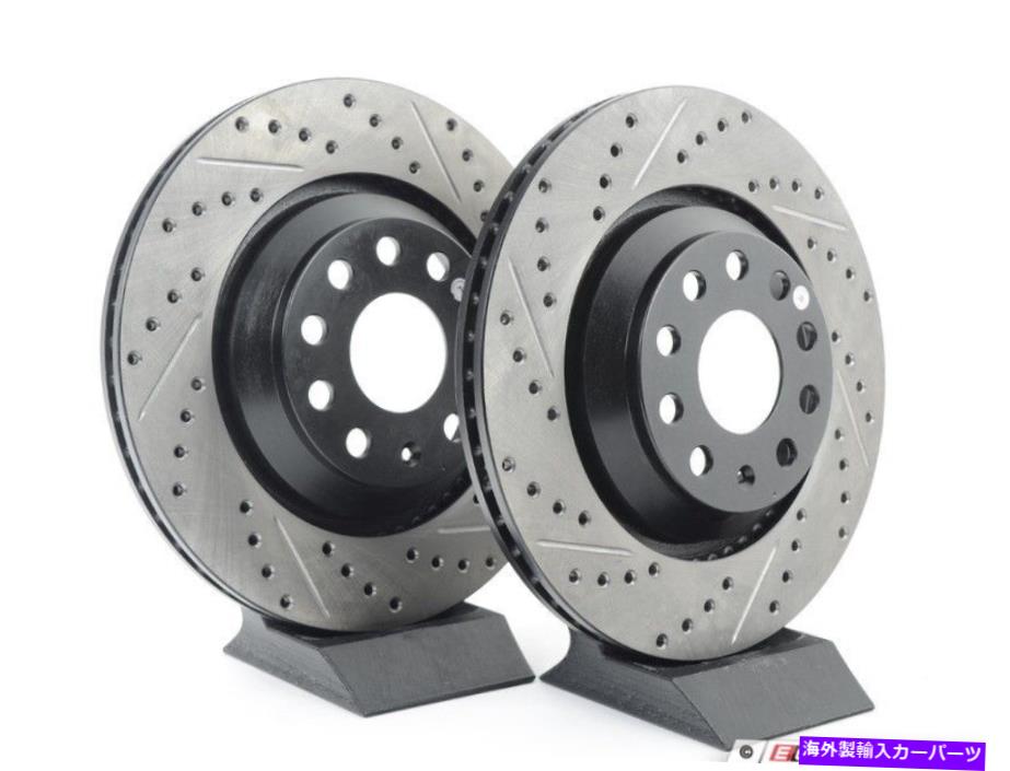 brake disc rotor STOPTECH-後部クロスドリルド＆スロットローター - （310x22）-127.33113kt1 StopTech - Rear Cross-drilled & Slotted Rotors - (310x22) - 127.33113KT1【並行輸入品】