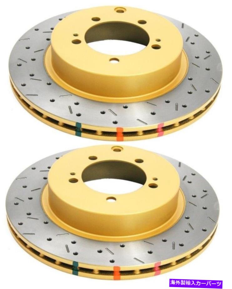 brake disc rotor DBAリアドリル＆スロット4000シリーズT3スロットローターインプレッサ /レガシー（ペア） DBA Rear Drilled & Slotted 4000 Series T3 Slot Rotor for Impreza / Legacy (Pair)【並行輸入品】