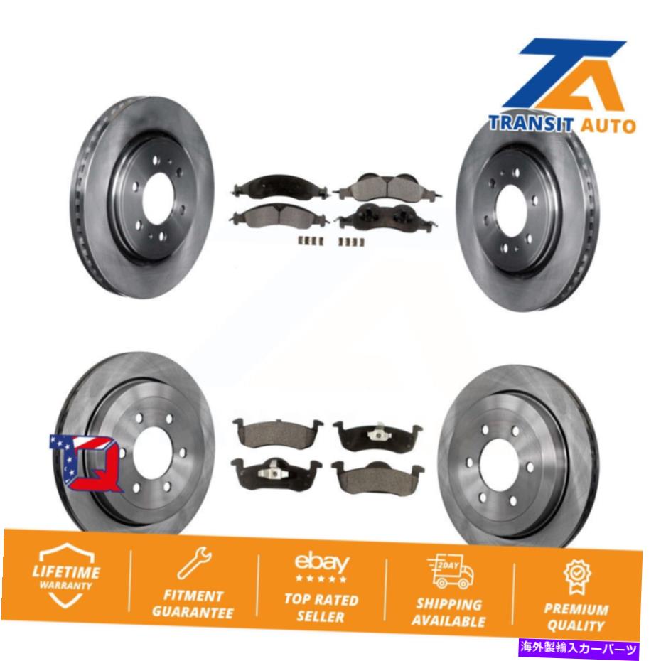 brake disc rotor フォードエクスペディションリンカーンナビゲーター用のフロントリアブレーキローターとセラミックパッドキット Front Rear Brake Rotor And Ceramic Pad Kit For Ford Expedition Lincoln Navigator【並行輸入品】 143,550円