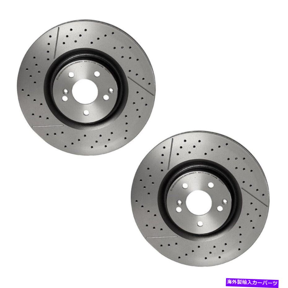 brake disc rotor Bremboペアセット2 x290 x253 C253用の360mmブレーキローター2リアベントドリルドリルドローター Brembo Pair Set 2 Rear Vented Drilled 360mm Brake Rotors For MB X290 X253 C253【並行輸入品】