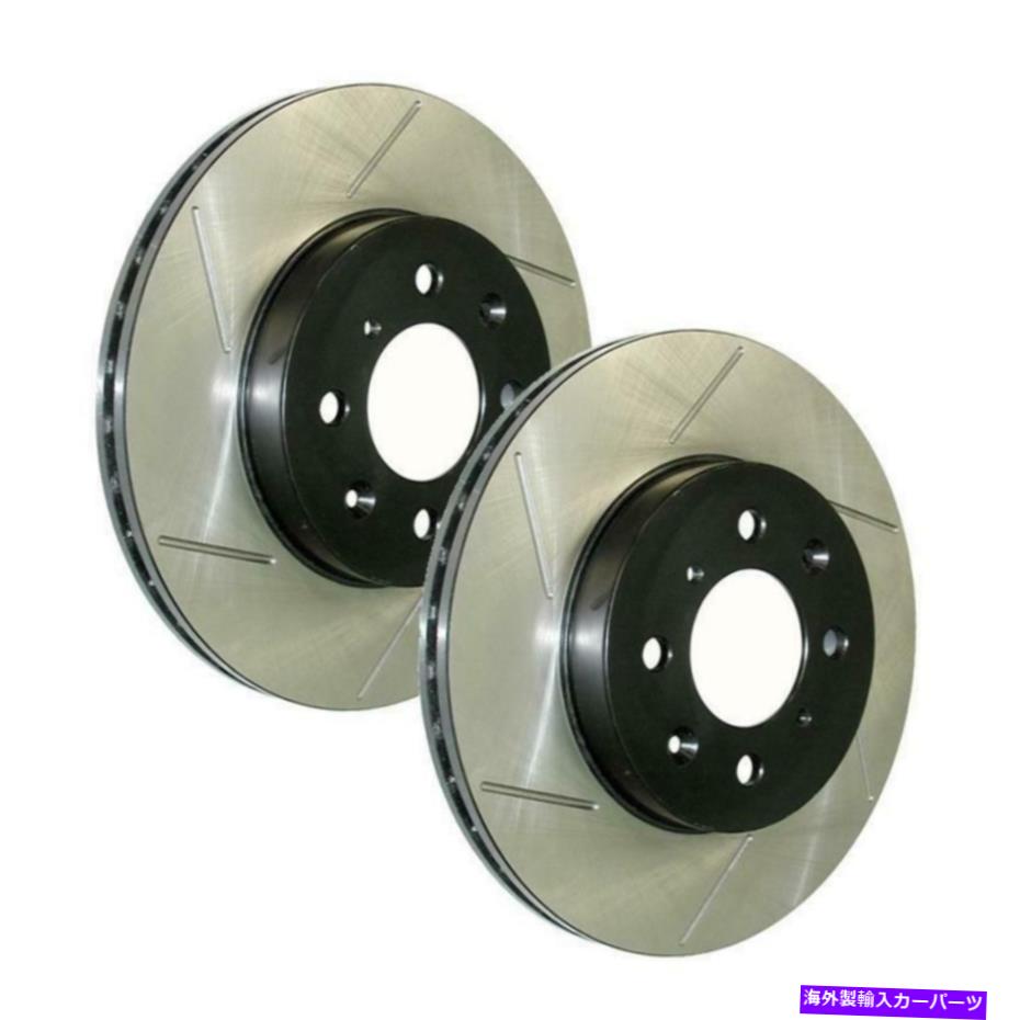 brake disc rotor 17歳以上のアウディA4プレミアム /プレステージ用のストップテックパワースロットリアブレーキローター StopTech Power Slot Rear Brake Rotors for 17+ Audi A4 Premium / Prestige【並行輸入品】