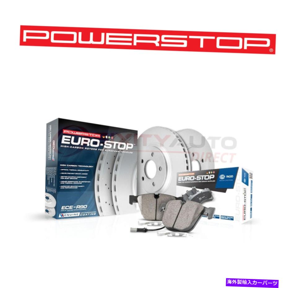 brake disc rotor 2007年から2008年のメルセデスベンツJZのパワーストップユーロストップディスクブレーキパッド＆ローター Power Stop EuroStop Disc Brake Pads & Rotor for 2007-2008 Mercedes-Benz jz【並行輸入品】
