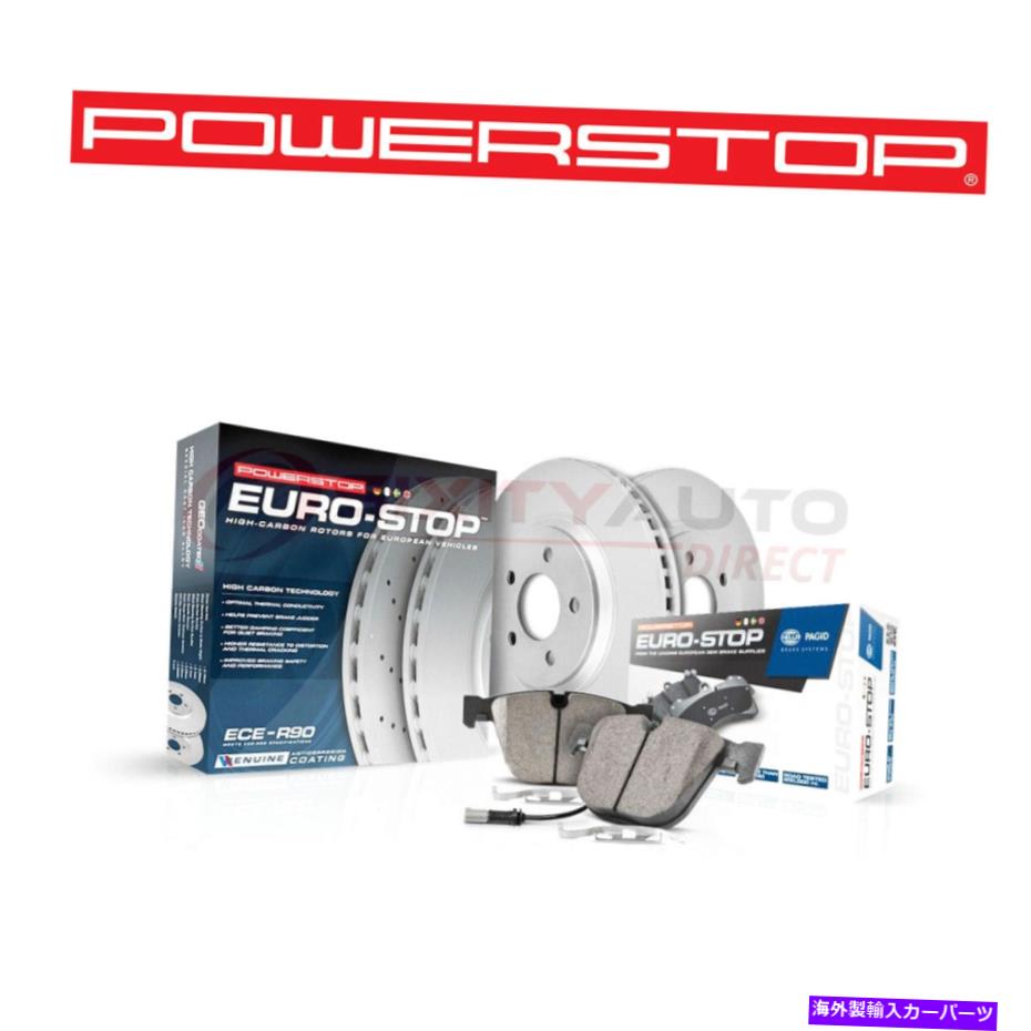 brake disc rotor パワーストップ2010-2011 Audi S4 3.0L V6 -NNのユーロストップディスクブレーキパッドとローター Power Stop EuroStop Disc Brake Pads & Rotor for 2010-2011 Audi S4 3.0L V6 - nn【並行輸入品】 78,953円