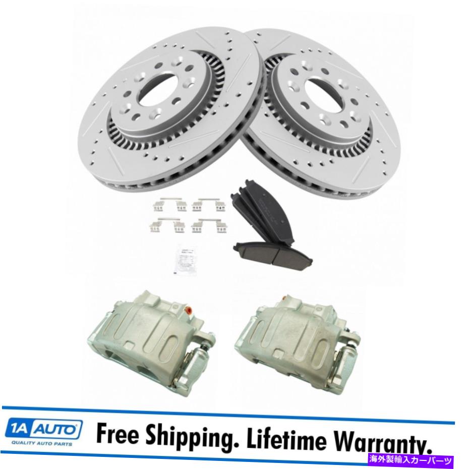 brake disc rotor フォード用のブレーキキャリパーセラミックパッドとパフォーマンスローターフロントキット Brake Caliper Ceramic Pad & Performance Rotor Front Kit for Ford【並行輸入品】