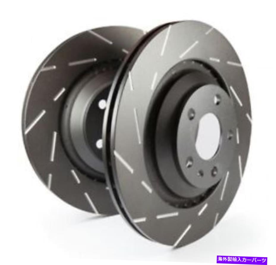 brake disc rotor EBC USRスロットローターフロント2008-2015 Mitsubishi Lancer USR7642 EBC USR Slotted Rotors Front For 2008 - 2015 Mitsubishi Lancer USR7642【並行輸入品】