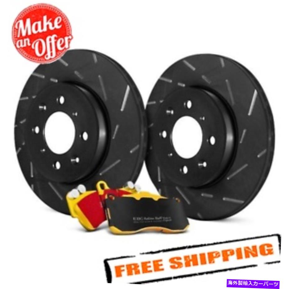 brake disc rotor EBCステージ9スーパースリーパースロットスロットフロントブレーキキット06-18フォルクスワーゲンジェッタ EBC Stage 9 Super Sleeper Slotted Front Brake Kit for 06-18 Volkswagen Jetta【並行輸入品】