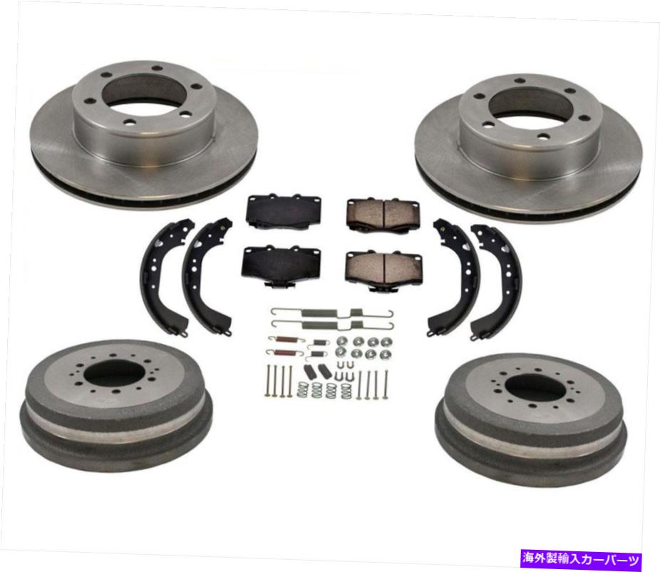 brake disc rotor 1995-1998タコマ4x4 4ホイールドライブ6ラグブレーキディスクローターパッドドラムシューズ Fits 1995-1998 Tacoma 4x4 4 Wheel Drive 6 Lug Brake Disc Rotors Pads Drums Shoes【並行輸入品】