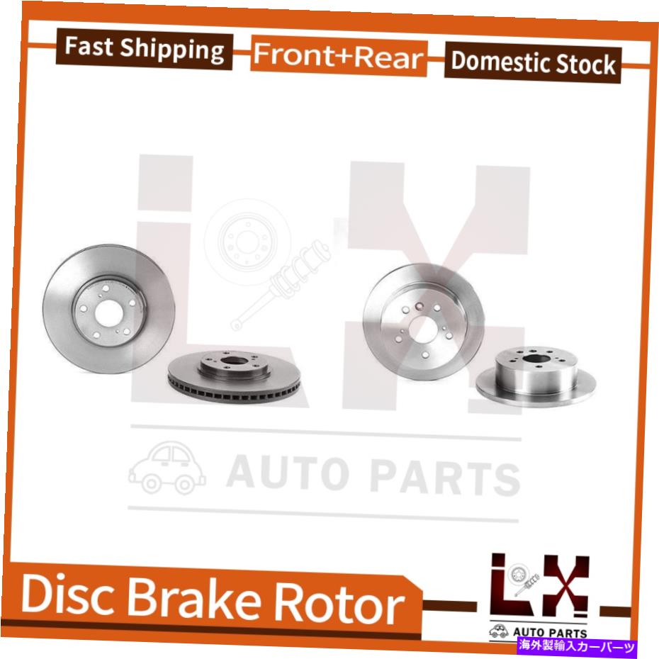 brake disc rotor 2004年のトヨタカムリ用にセットされたフロント＆リアブレンボコーティングOEブレーキローターセット Front & Rear Brembo Coated OE Brake Rotors Set For 2004 Toyota Camry【並行輸入品】