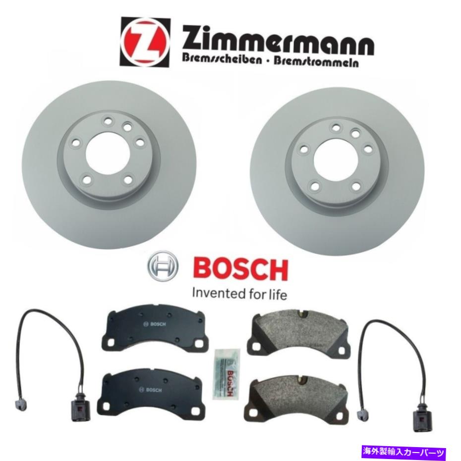 brake disc rotor トゥアレグ用カイエンのフロント左＆右360mmブレーキディスクローターパッドとセンサーのセット For Touareg Cayenne Set of Front Left&Right 360mm Brake Disc Rotor Pads & Sensor【並行輸入品】