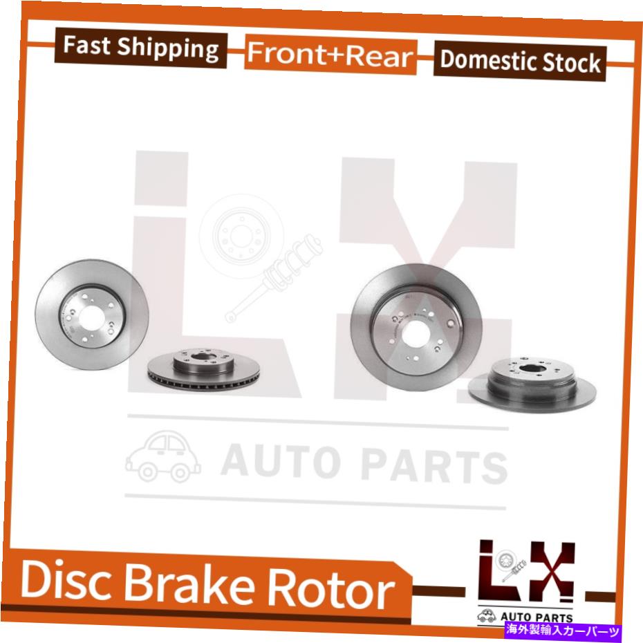 brake disc rotor ホンダCR-V 2006用にセットされたフロント＆リアブレンボコーティングOEブレーキローター Front & Rear Brembo Coated OE Brake Rotors Set For Honda CR-V 2006【並行輸入品】