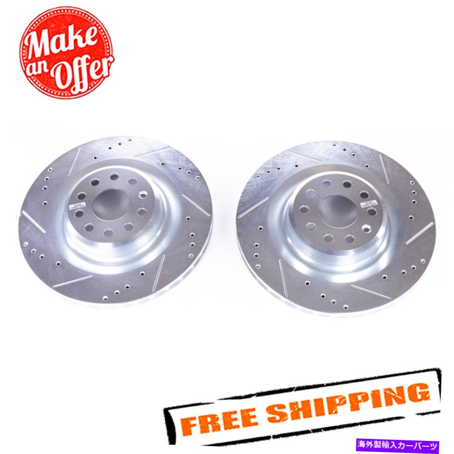 brake disc rotor パワーストップAR84001XPRエボリューションパフォーマンスブレーキローター16-19テスラX Power Stop AR84001XPR Evolution Performance Brake Rotors for 16-19 Tesla X【並行輸入品】