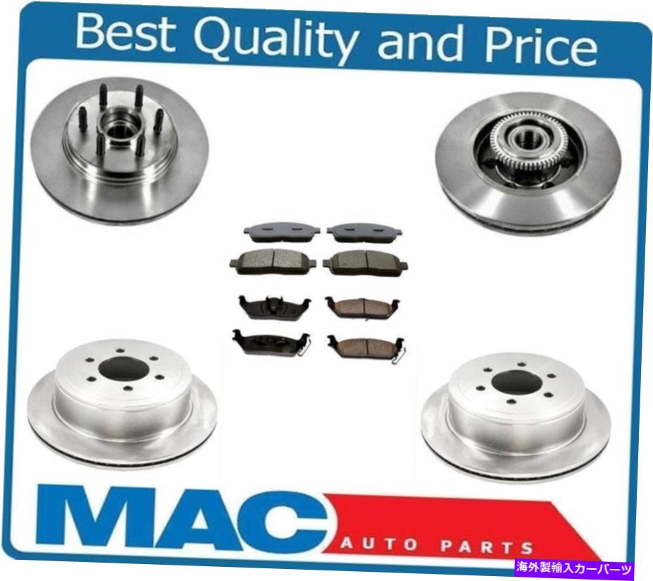 brake disc rotor 2ホイールドライブのみフロントハブベアリングブレーキローターとパッド6pc 06-08マークLT 2 Wheel Drive Only Front Hub Bearing Brake Rotors & Pads 6Pc For 06-08 Mark LT【並行輸入品】