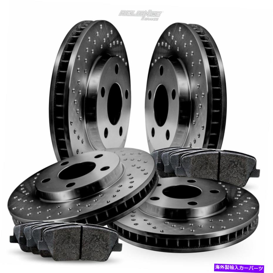 brake disc rotor [フルキット]ブラッククロスドリルローターとセラミックパッドBBXC.35164.02 [FULL KIT] Black CROSS DRILLED Rotors and Ceramic Pads BBXC.35164.02【並行輸入品】