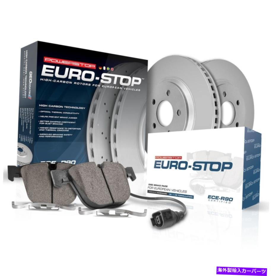 brake disc rotor ESK6207 PowerStop 2ホイールセットブレーキディスクとパッドキットの前面メルセデスクーペ ESK6207 Powerstop 2-Wheel Set Brake Disc and Pad Kits Front for Mercedes Coupe【並行輸入品】