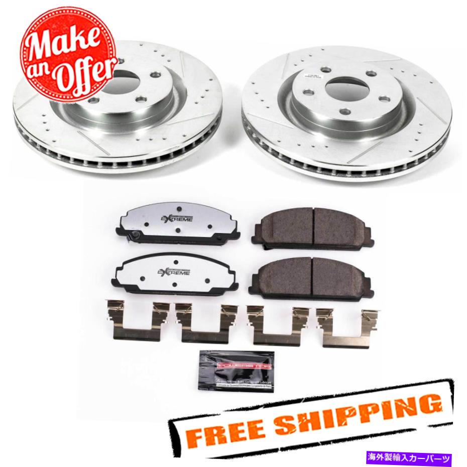 brake disc rotor パワーストップK5529-26 1クリックストリートウォリアーZ26ブレーキキット08-09ポンティアックG8 Power Stop K5529-26 1-Click Street Warrior Z26 Brake Kit for 08-09 Pontiac G8【並行輸入品】