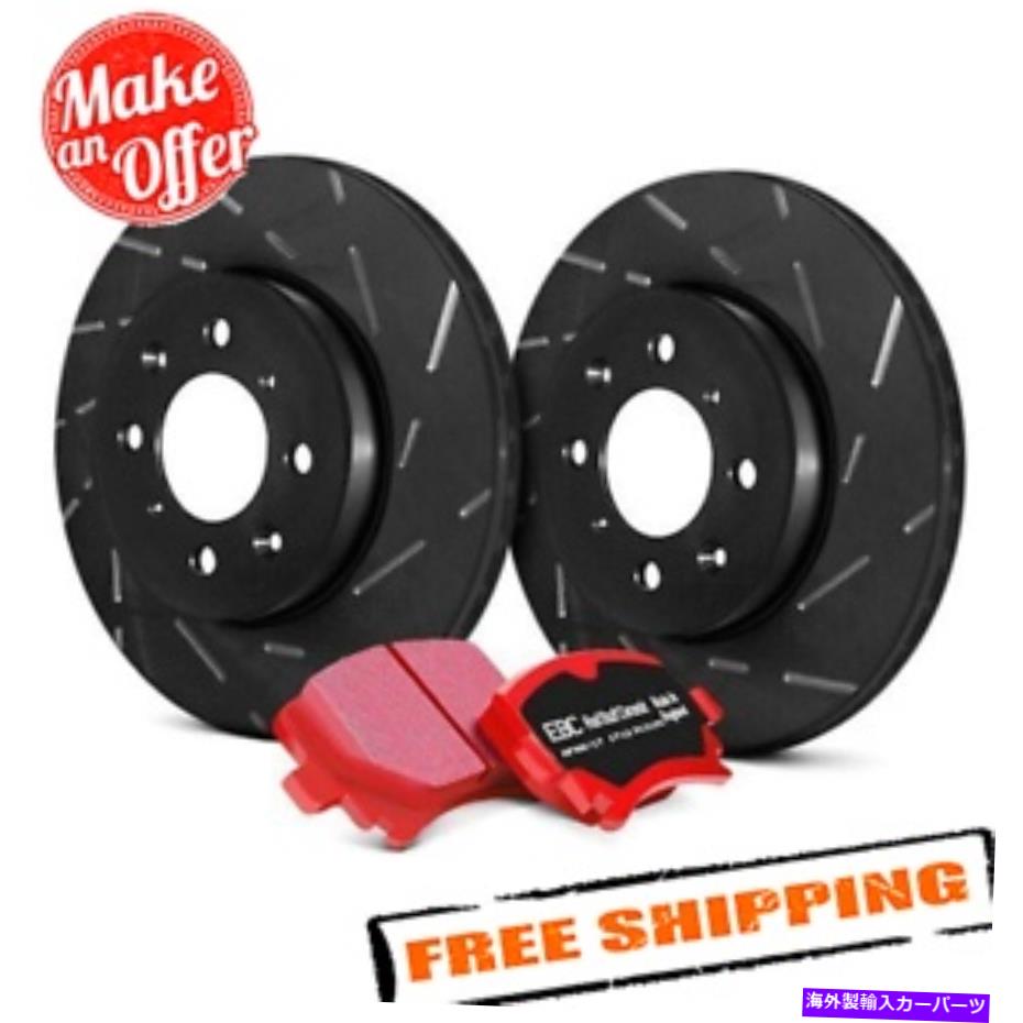brake disc rotor EBC S4KF1089ステージ4 02-10レクサスSC430用の署名スロットフロントブレーキキット EBC S4KF1089 Stage 4 Signature Slotted Front Brake Kit for 02-10 Lexus SC430【並行輸入品】