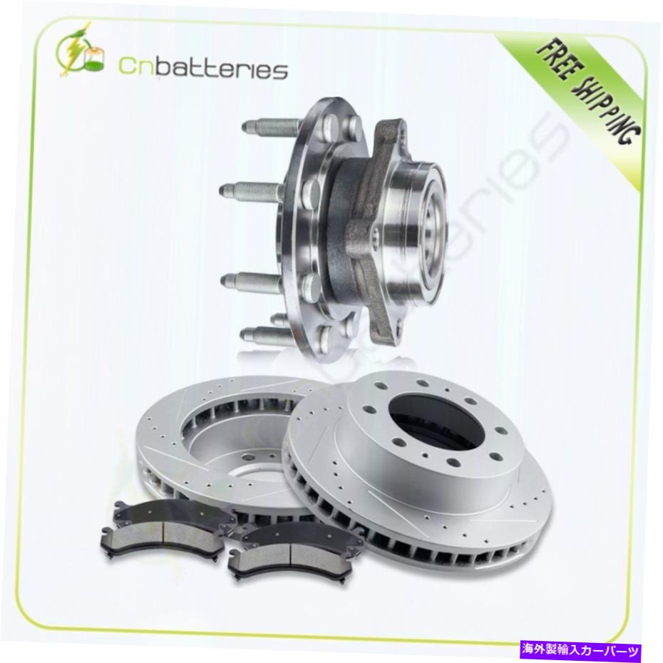 brake disc rotor 2003-07シエラシルバラード2500 HDフロントブレーキローターとセラミックパッドベアリング For 2003-07 Sierra Silverado 2500 HD Front Brake Rotors And Ceramic Pad Bearing【並行輸入品】