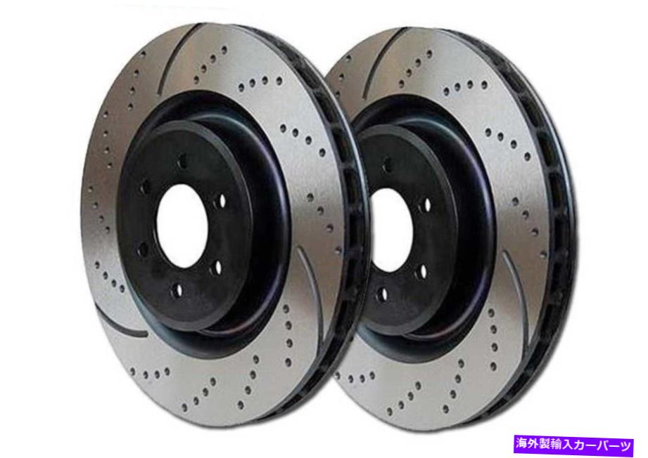brake disc rotor EBC GD7617 GD SPORT DIMPLE DRILLILD＆SLOTTEDブレーキローター - フロントセット EBC GD7617 GD Sport Dimple Drilled & Slotted Brake Rotors - Front Set【並行輸入品】