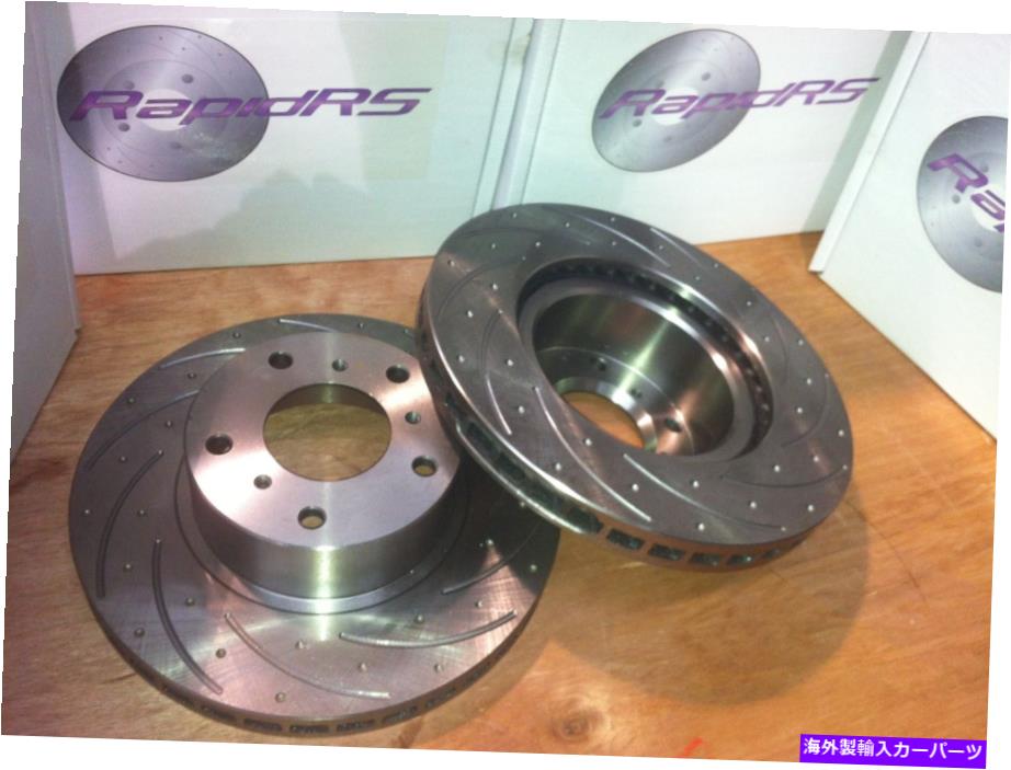 brake disc rotor Holden Crewman VZ SSZ Monaro CV8ディスクブレーキロータースロットパフォーマンスフルセット HOLDEN CREWMAN VZ SSZ MONARO CV8 DISC BRAKE ROTORS SLOTTED PERFORMANCE FULL SET【並行輸入品】