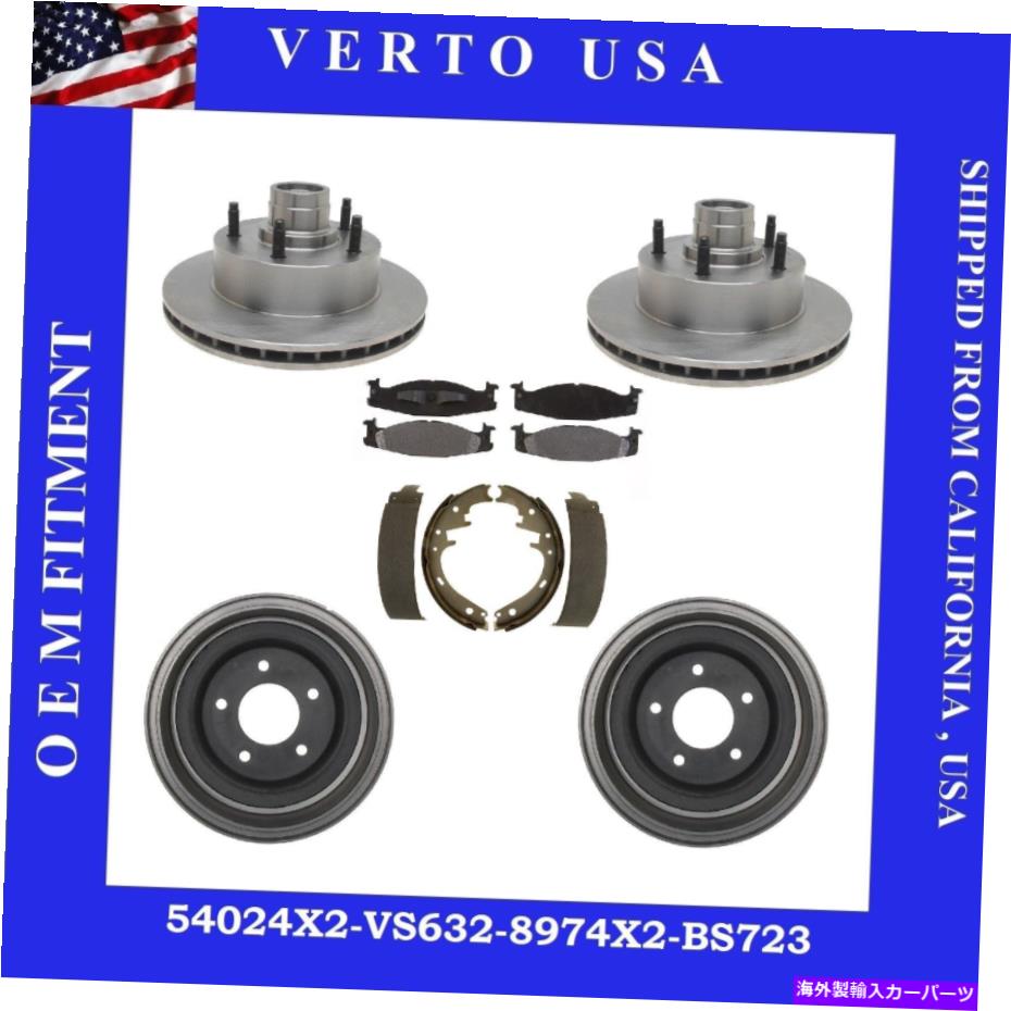 brake disc rotor Ford E-150 Econolineのフロント＆リアブレーキキットを完全に設定し、クラブワゴン用 Complete Set Front & Rear Brake Kit For Ford E-150 Econoline , & Club Wagon【並行輸入品】 79,860円