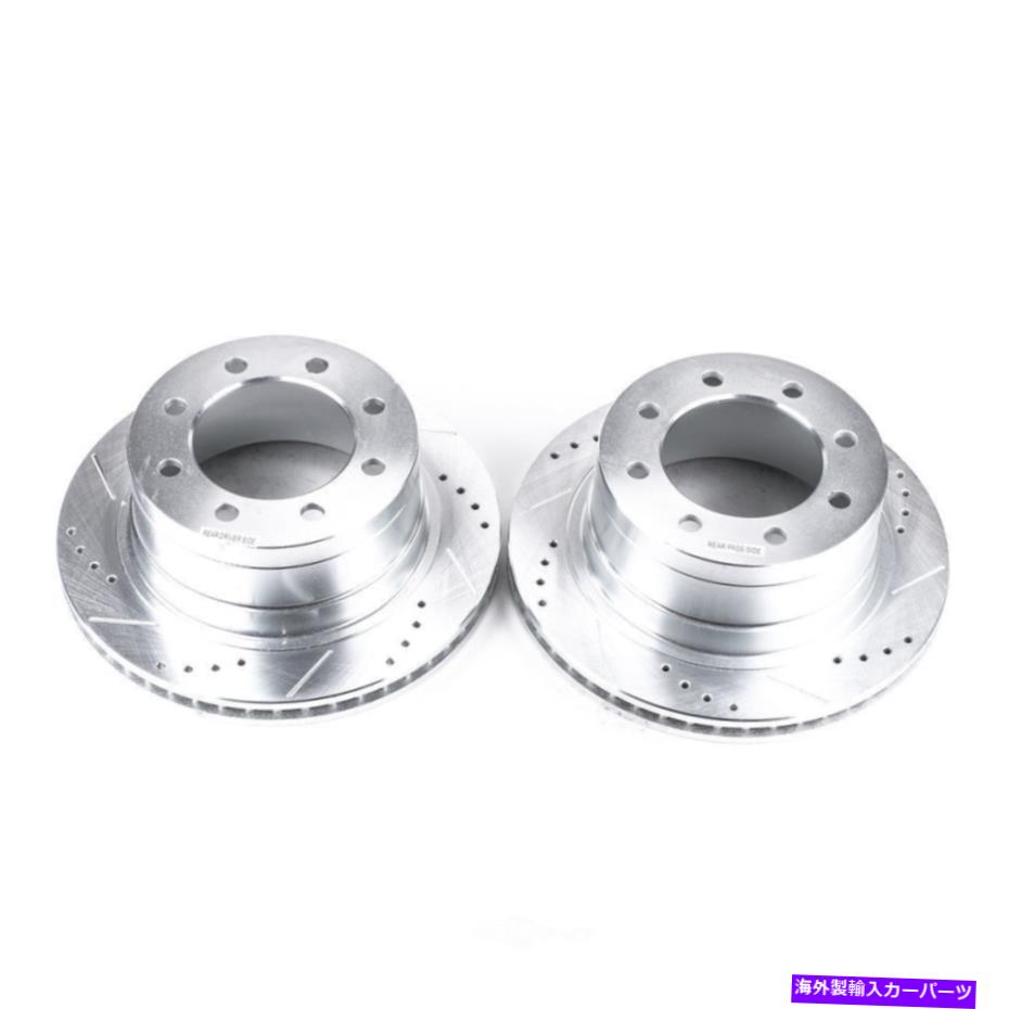 brake disc rotor ディスクブレーキローターセットリア掘削、スロット、および亜鉛メッキブレーキローターペア後部 Disc Brake Rotor Set-Rear Drilled, Slotted and Zinc Plated Brake Rotor Pair Rear【並行輸入品】