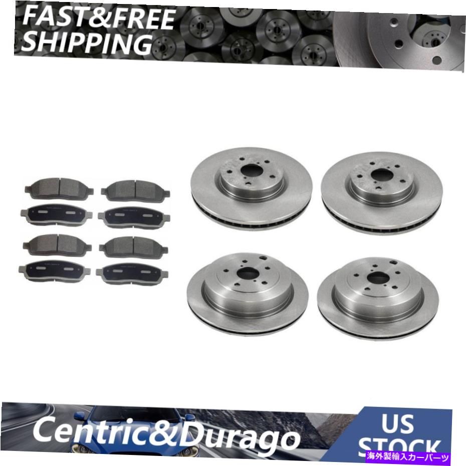 brake disc rotor 2006年から2007年のスバルB9トライベッカのフロントリアキットブレーキローターとセラミックブレーキパッド Front Rear Kit Brake Rotors & Ceramic Brake Pads For 2006-2007 Subaru B9 Tribeca【並行輸入品】