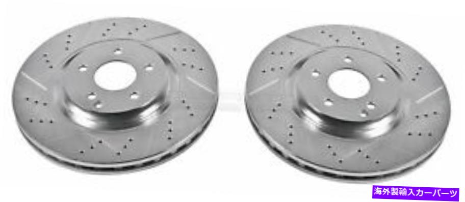 brake disc rotor 04-07のパワーストップメルセデスベンツC230フロントエボリューションドリル＆スロットローター Power Stop for 04-07 Mercedes-Benz C230 Front Evolution Drilled & Slotted Rotors【並行輸入品】