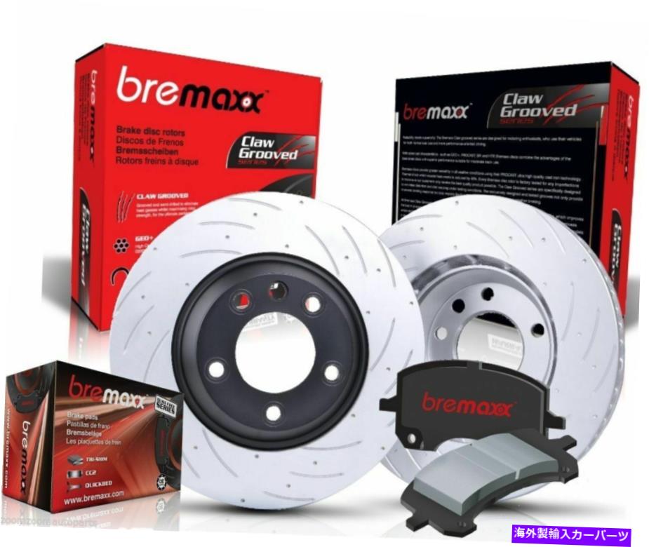 brake disc rotor スロットペアBremaxxフロントリアディスクブレーキローター＆パッドVE V6 Holden Commodore SLOTTED PAIR BREMAXX FRONT REAR disc brake ROTORS & PADS VE V6 HOLDEN COMMODORE【並行輸入品】