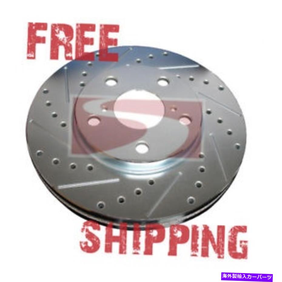 brake disc rotor フロント+リアセットトップブレーキパフォーマンスドリルスロットブレーキローターTBS35924 FRONT+REAR SET TOPBRAKES Performance Drilled Slotted Brake Rotors TBS35924【並行輸入品】