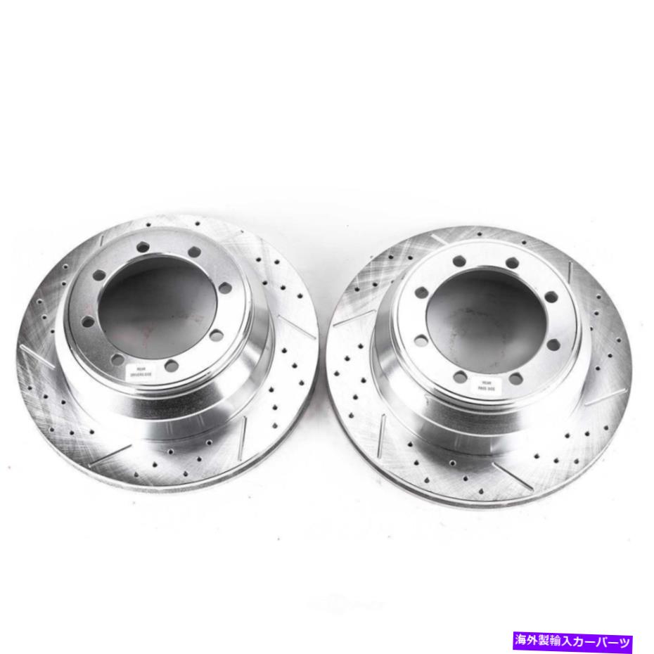 brake disc rotor ディスクブレーキローターセットリア掘削、スロット、および亜鉛メッキブレーキローターペア後部 Disc Brake Rotor Set-Rear Drilled, Slotted and Zinc Plated Brake Rotor Pair Rear【並行輸入品】