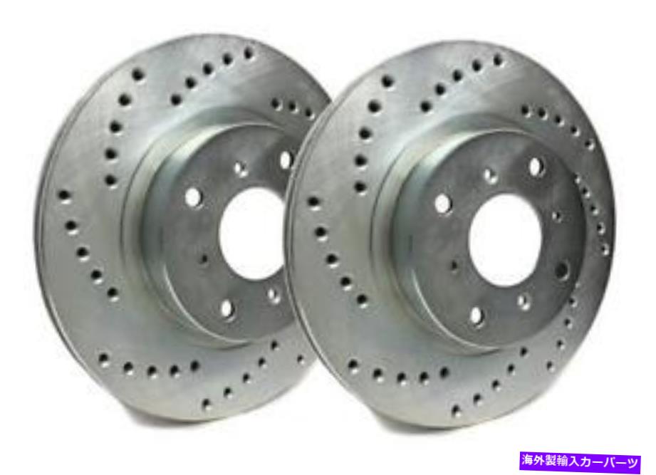 brake disc rotor ポルシェ用のSPPシルバーダブルドリル＆スロットフロント282.5mmブレーキローター SPP Silver Double Drilled & Slotted Front 282.5mm Brake Rotors for Porsche【並行輸入品】