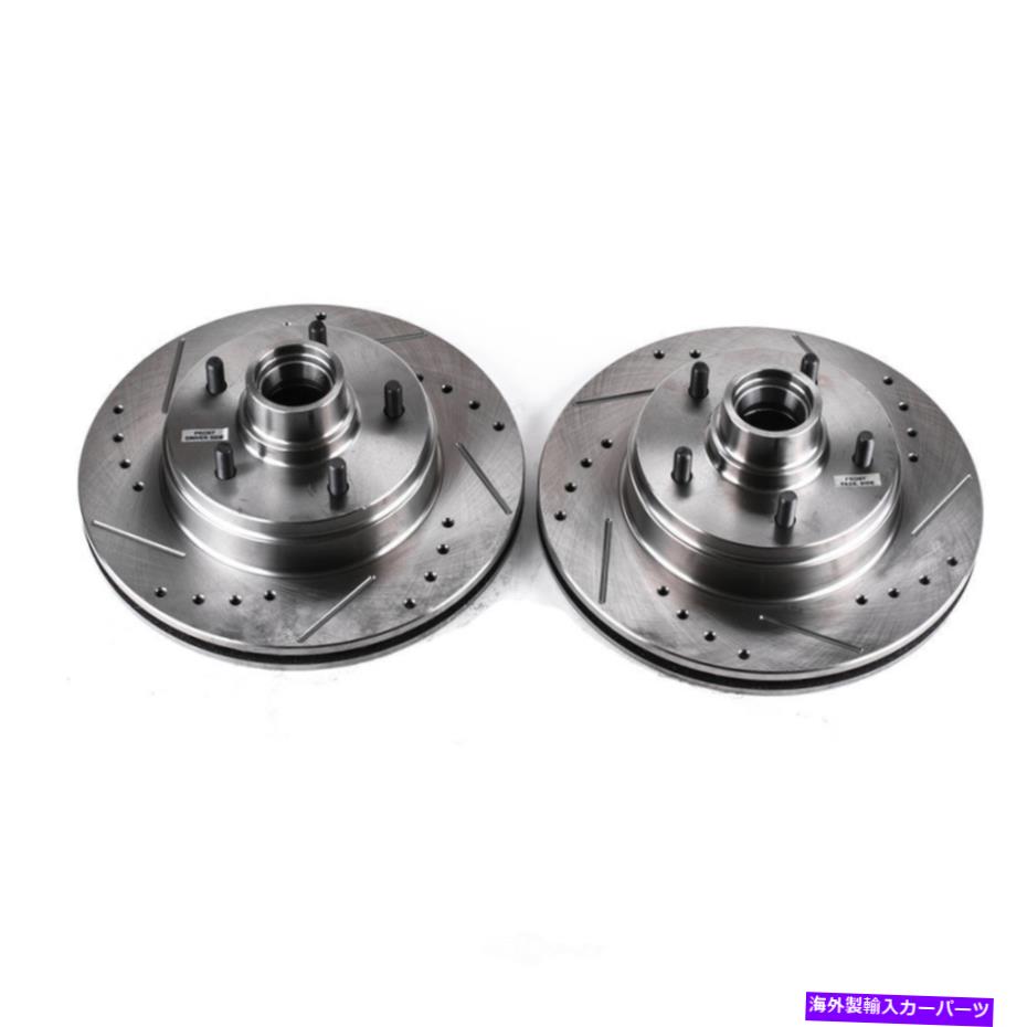 brake disc rotor ディスクブレーキローターセットフロントドリルとスロット付きブレーキローターペアフロントパワーストップ Disc Brake Rotor Set-Front Drilled and Slotted Brake Rotor Pair Front Power Stop【並行輸入品】 143,550円