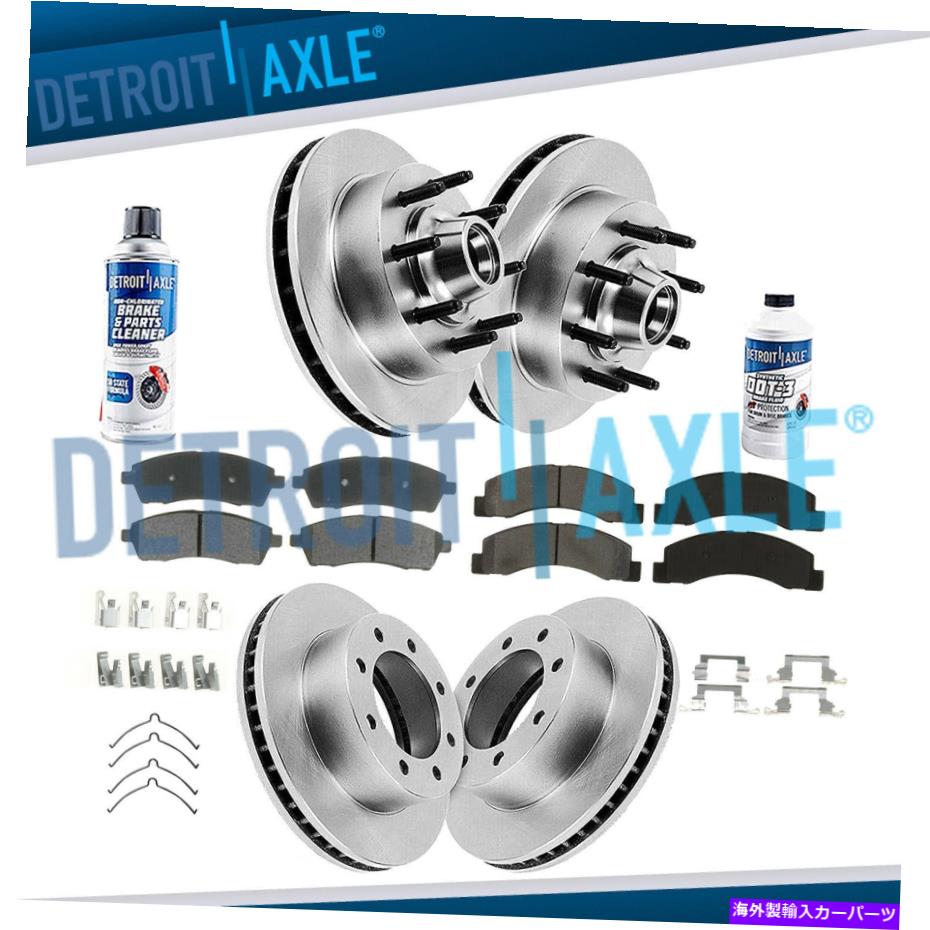 brake disc rotor ブレーキローター +パッドフォードF-350 SDフロント＆リアブレーキローター＆パッド2WD ABS Brakes Rotors + Pads Ford F-350 SD Front & Rear Brake Rotor & Pad 2WD ABS【並行輸入品】