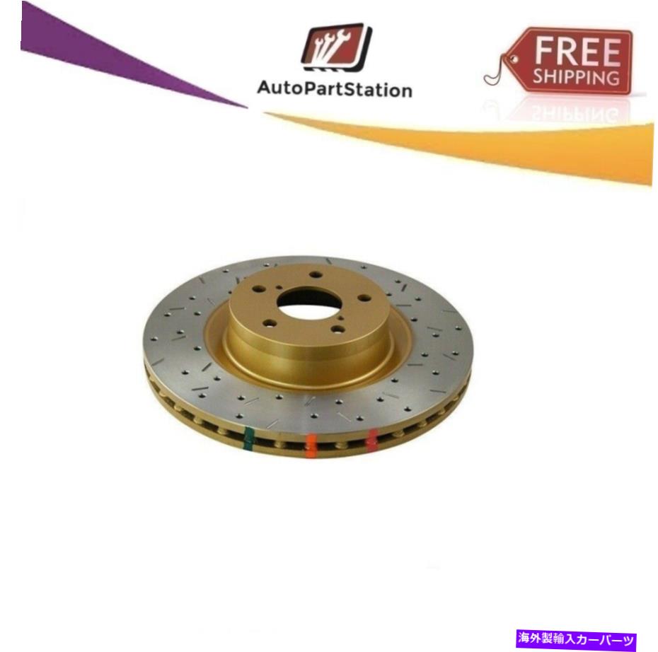 brake disc rotor 42225XS Lancer EVOのDBA 08-11リアドリル＆スロット4000シリーズローター 42225XS DBA For Lancer EVO 08-11 Rear Drilled & Slotted 4000 Series Rotor【並行輸入品】