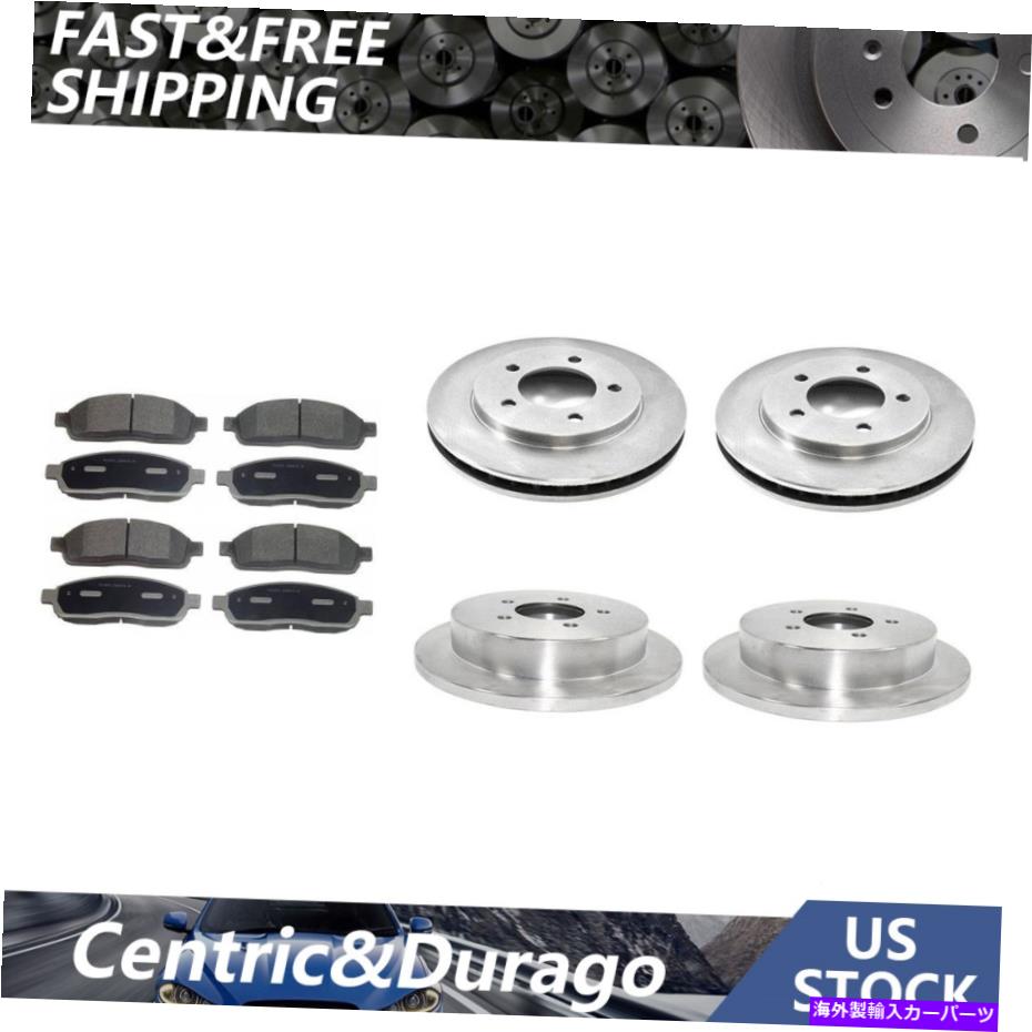 brake disc rotor FIT 1997-2001 FORD Expedition Front Rear Kit Brake Rotors＆Ceramic Brake Pads Fit 1997-2001 Ford Expedition Front Rear Kit Brake Rotors & Ceramic Brake Pads【並行輸入品】
