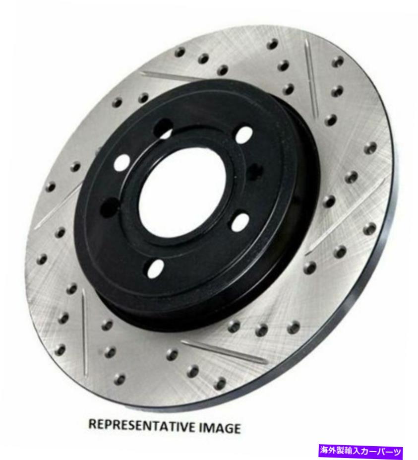 brake disc rotor STOPTECH SPORTスロット/ドリルブレーキローター。正面右-127.61116R Stoptech Sport Slotted/Drilled Brake Rotor; Front Right - 127.61116R【並行輸入品】