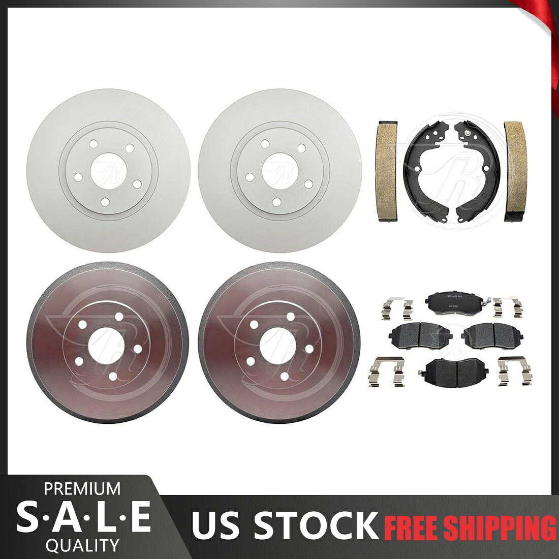 brake disc rotor 2003年のスバルインプレッサのコーティングブレーキローターとセラミックパッド +ブレーキドラム＆シューズ Coated Brake Rotors & Ceramic Pads + Brake Drums & Shoes For 2003 Subaru Impreza【並行輸入品】｜Us Custom Parts Shop USDM