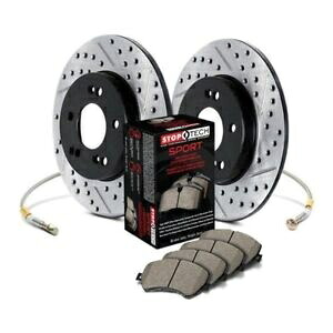 brake disc rotor フォルクスワーゲンジェッタ11-18スポーツドリル&スロット1ピースリアブレーキキット For Volkswagen Jetta 11-18 Sport Drilled & Slotted 1-Piece Rear Brake Kit【並行輸入品】